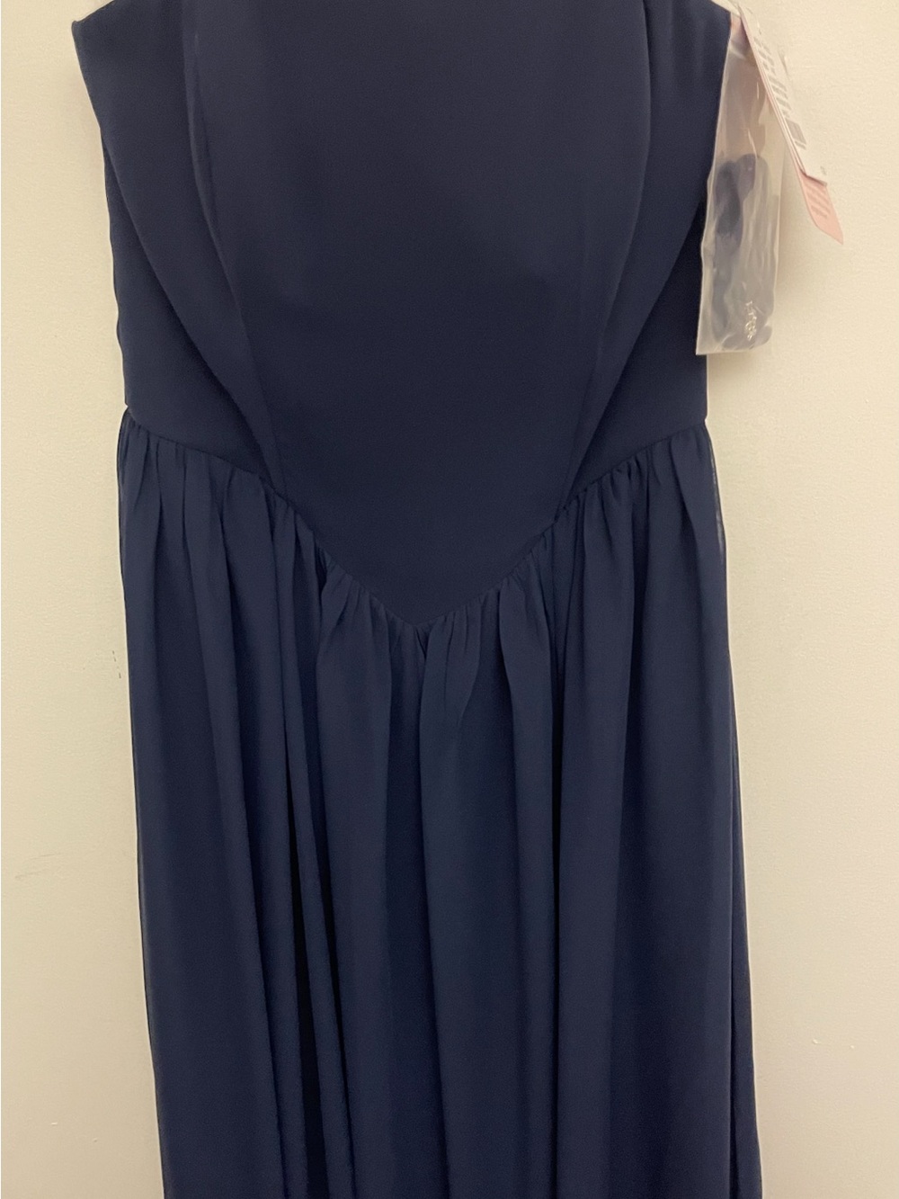 Dessy Strapless Navy Evening Gown-NWT - Picture 7 of 13